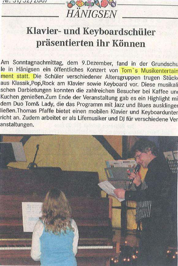 Klavierunterricht Klavierunterricht